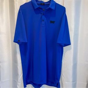 ROYAL BLUE SHORT SLEEVE POLO PXG MEN’S MEDIUM